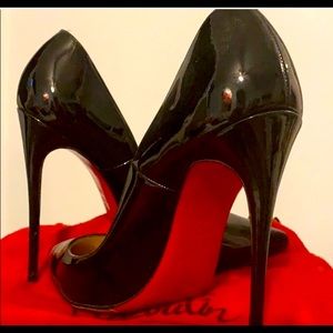 So Kate 120 patent Louboutin Red bottoms